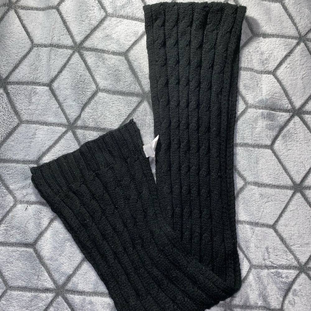 Winter Scarf, Knit Scarf, Black Knitted Scarf, Old Navy Scarf